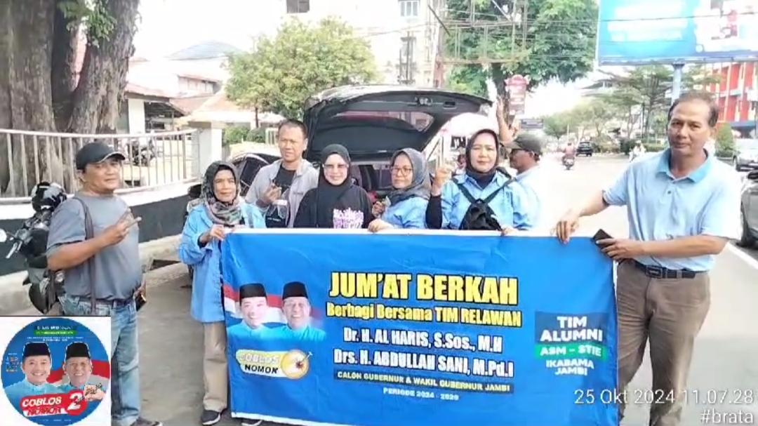 Tim Alumni IKABAMA Haris-Sani berbagi di Jumat berkah