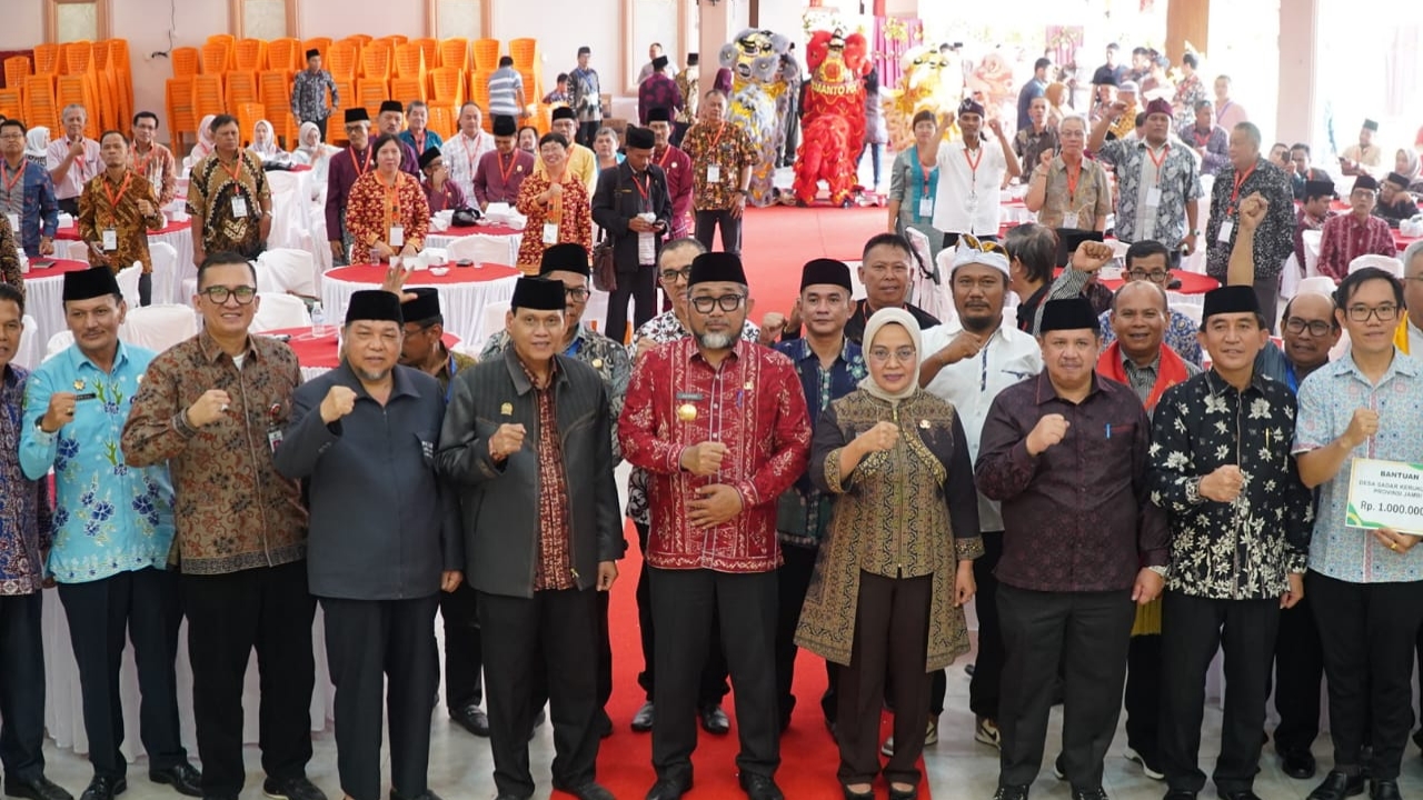 Sudirman saat peresmian desa sadar kerukunan