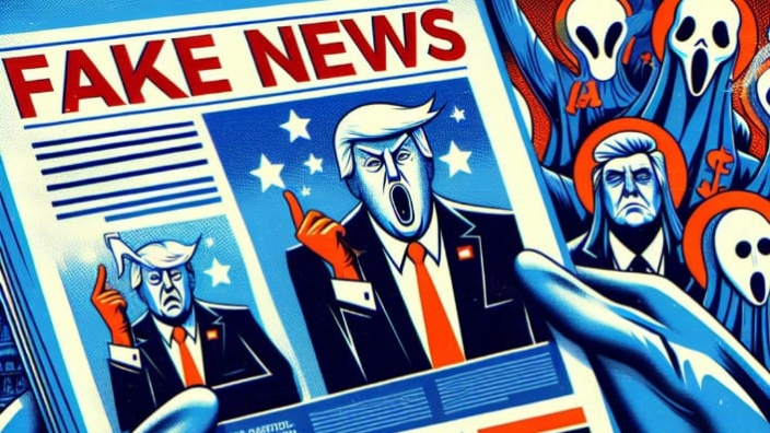 Ilustrasi berita bohong 