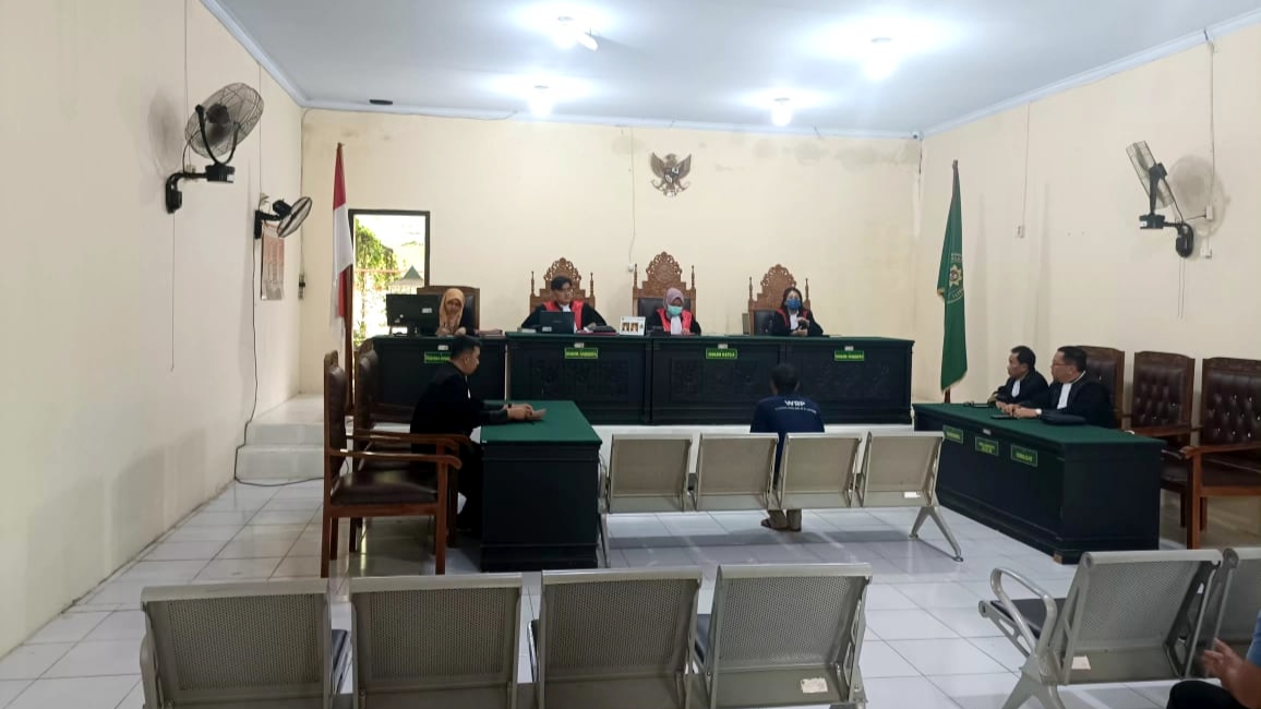 Sidang terdakwa Arwin di Kejari Muarojambi, Selasa (21/1)