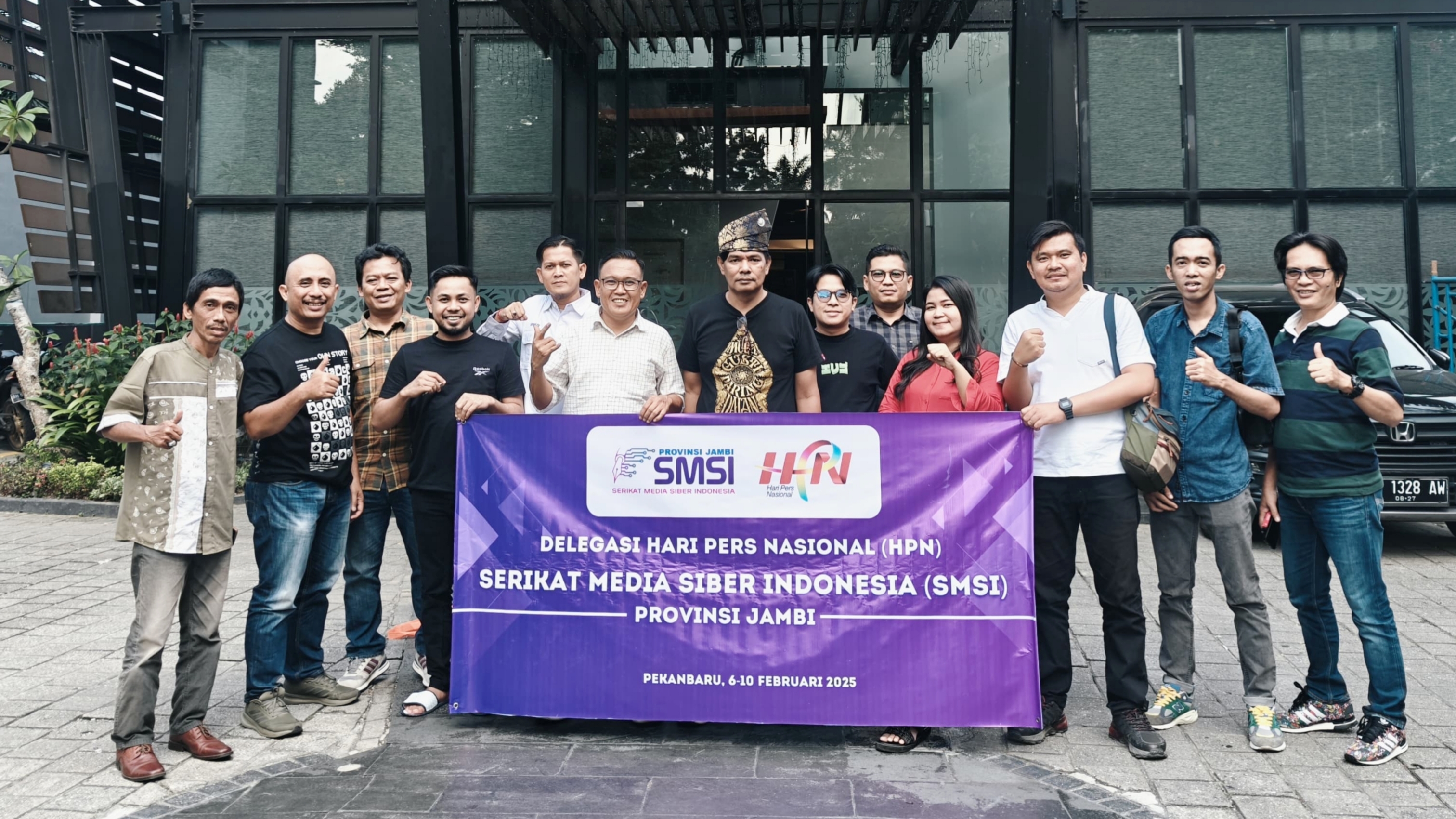 Utusan SMSI Jambi di acara HPN 2025 Riau