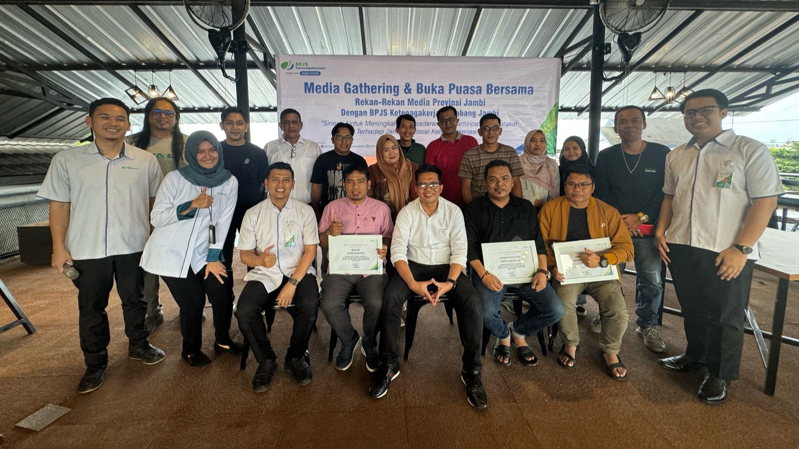 Buka bersama BPJS Ketenagakerjaan Jambi bersama awak media