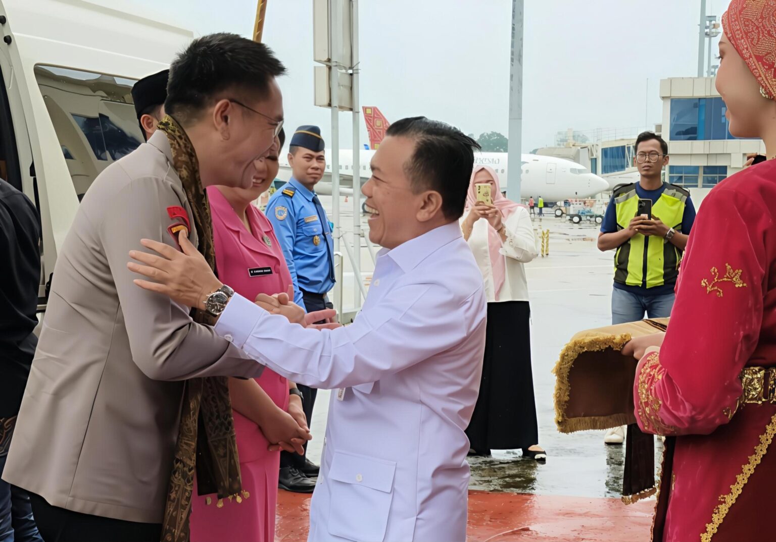 Al Haris sambut kedatangan Kapolda Jambi Irjen Pol Krisno Halomoan Siregar