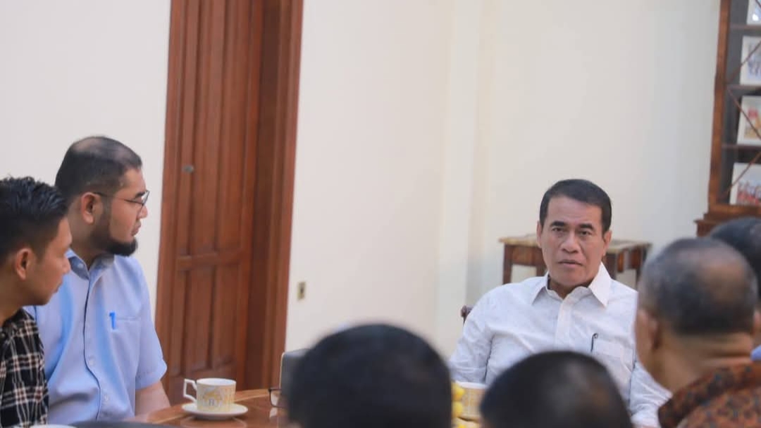 Katamso saat audiensi dengan Menteri Pertanian