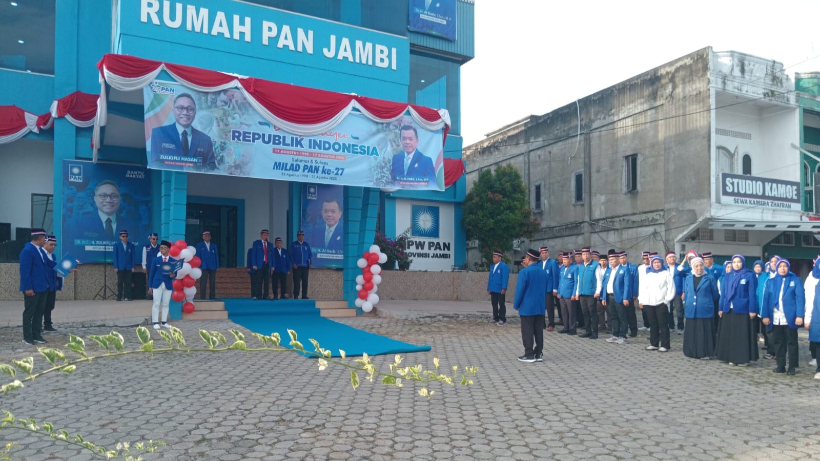 DPW PAN Provinsi Jamb gelar upacara bendera peringatan HUT RI ke-80