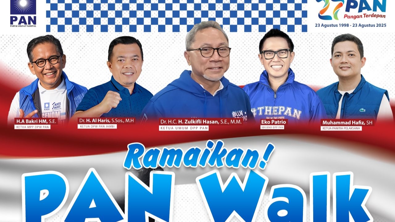 Jalan santai DPW PAN Provinsi Jambi 