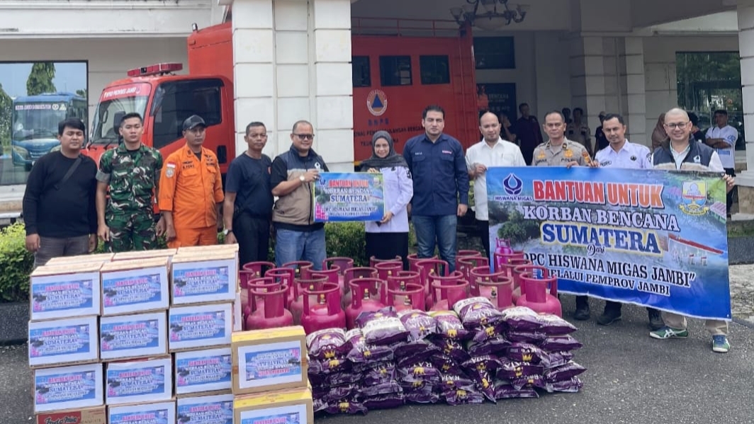 Hiswana Migas Jambi salurkan bantuan untuk korban banjir dan longsor Sumatera
