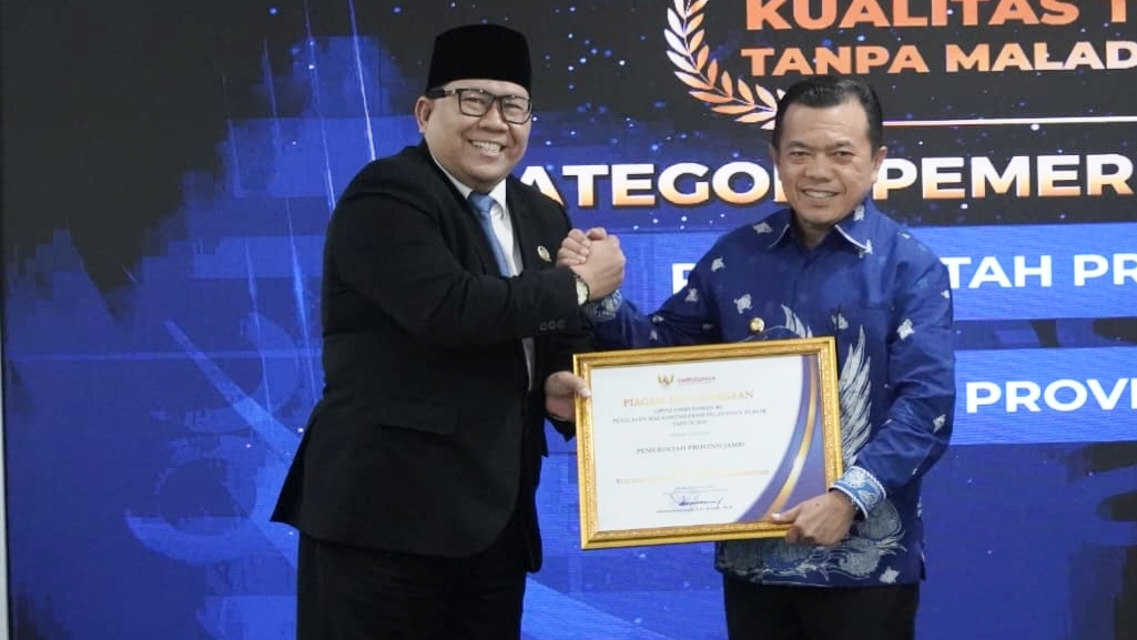 Pemprov Jambi raih opini tertinggi Ombudsman RI tanpa maladministrasi pelayanan publik