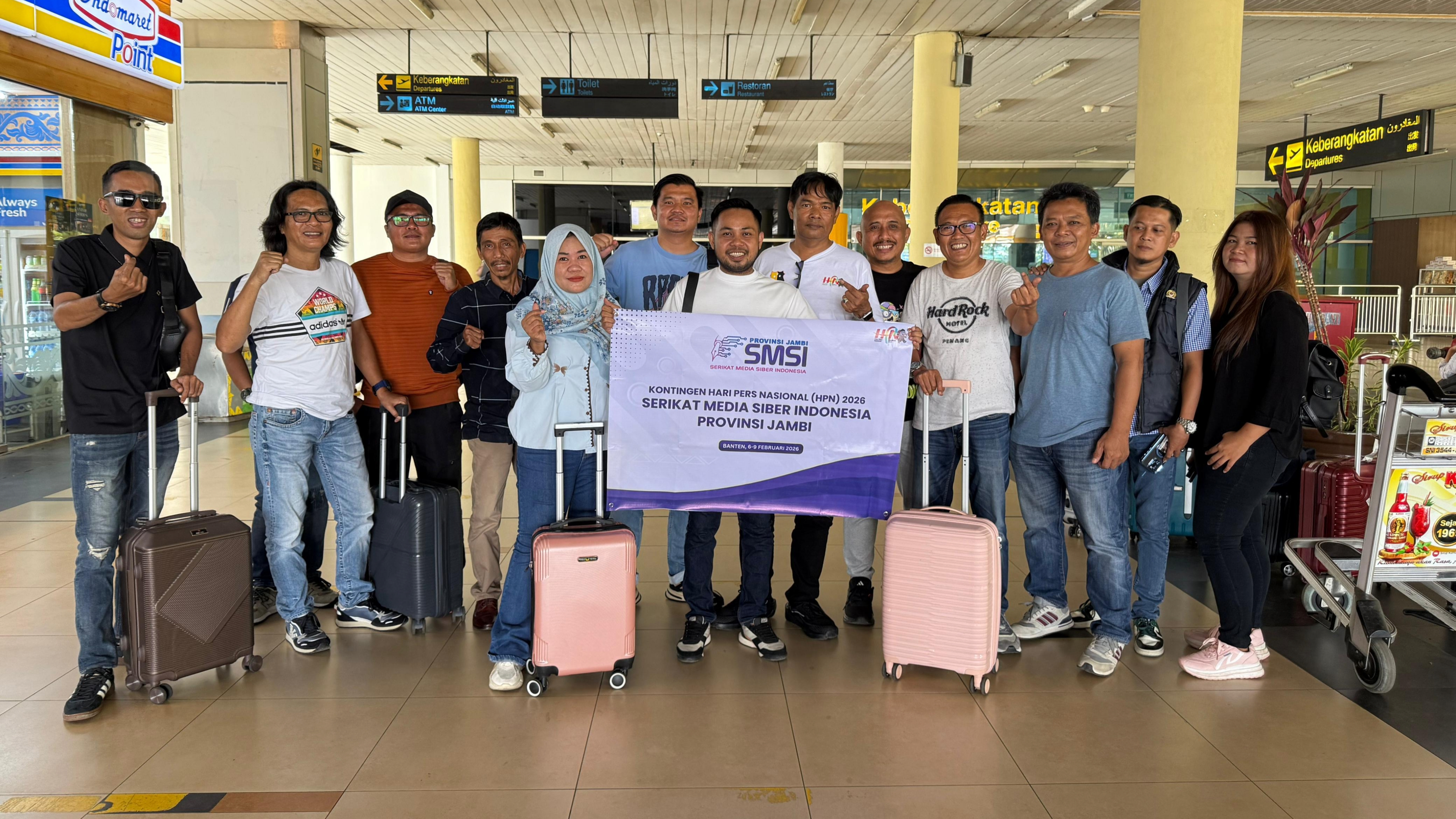 Kontingen SMSI Provinsi Jambi berangkat ikuti rangkaian HPN 2026