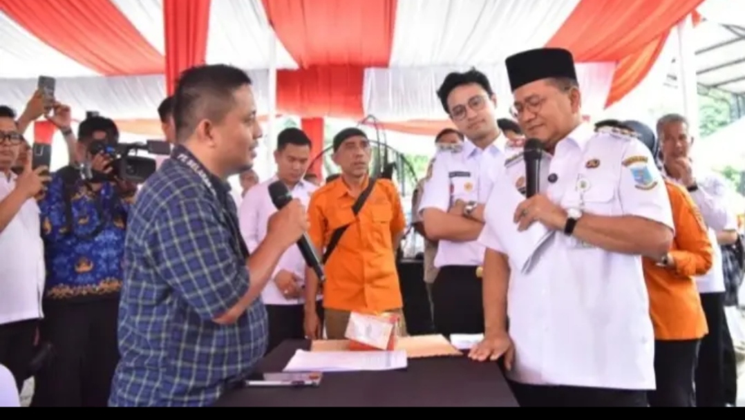 Maulana saat hadir di job fair Kota Jambi 2026
