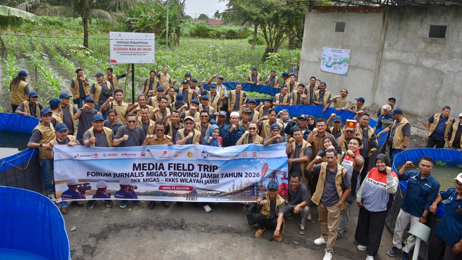 Media field trip FJM Jambi bersama SKK Migas ke Lopak Alai, Kasang