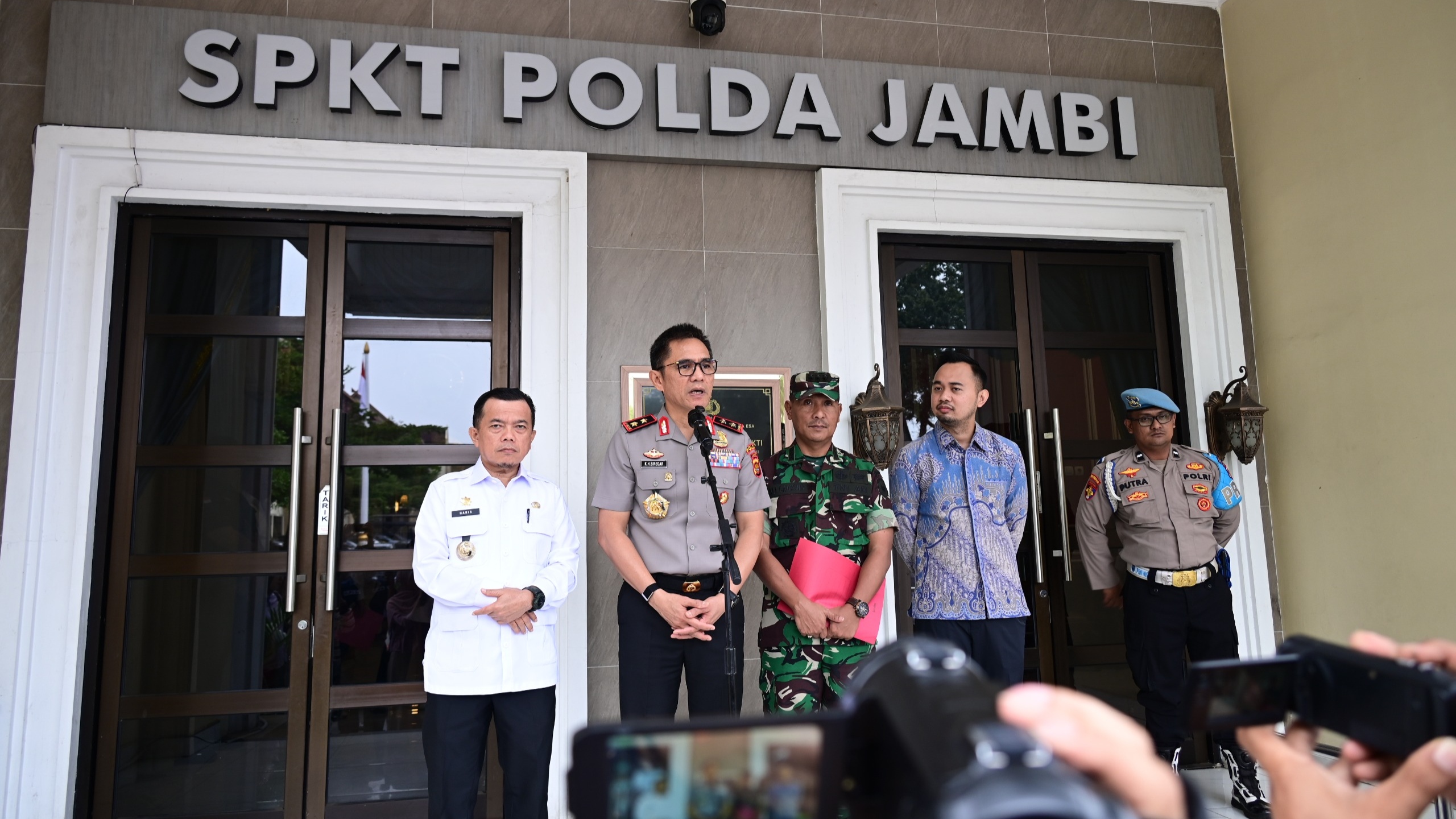 Al Haris saat hadiri Rakor Strategi Penanggulangan Geng Motor di Mapolda Jambi