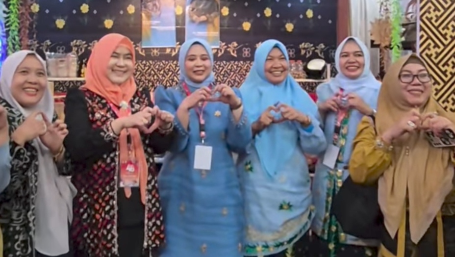 Fadhilah Sadat saat hadiri puncak HUT ke-46 Dekranas di Makassar