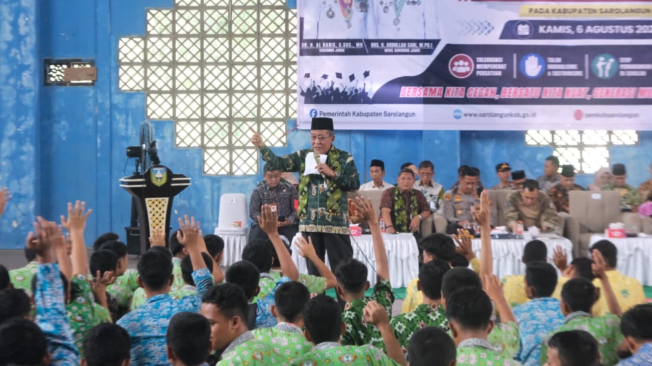 Abdullah Sani memimpin langsung gerakan tangkal Radikalisme untuk siswa Sarolangun 