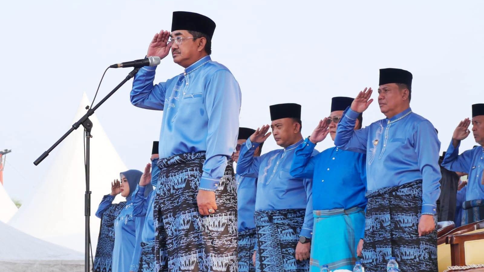 Upacara perayaan HUT ke-61 Tanjab Barat