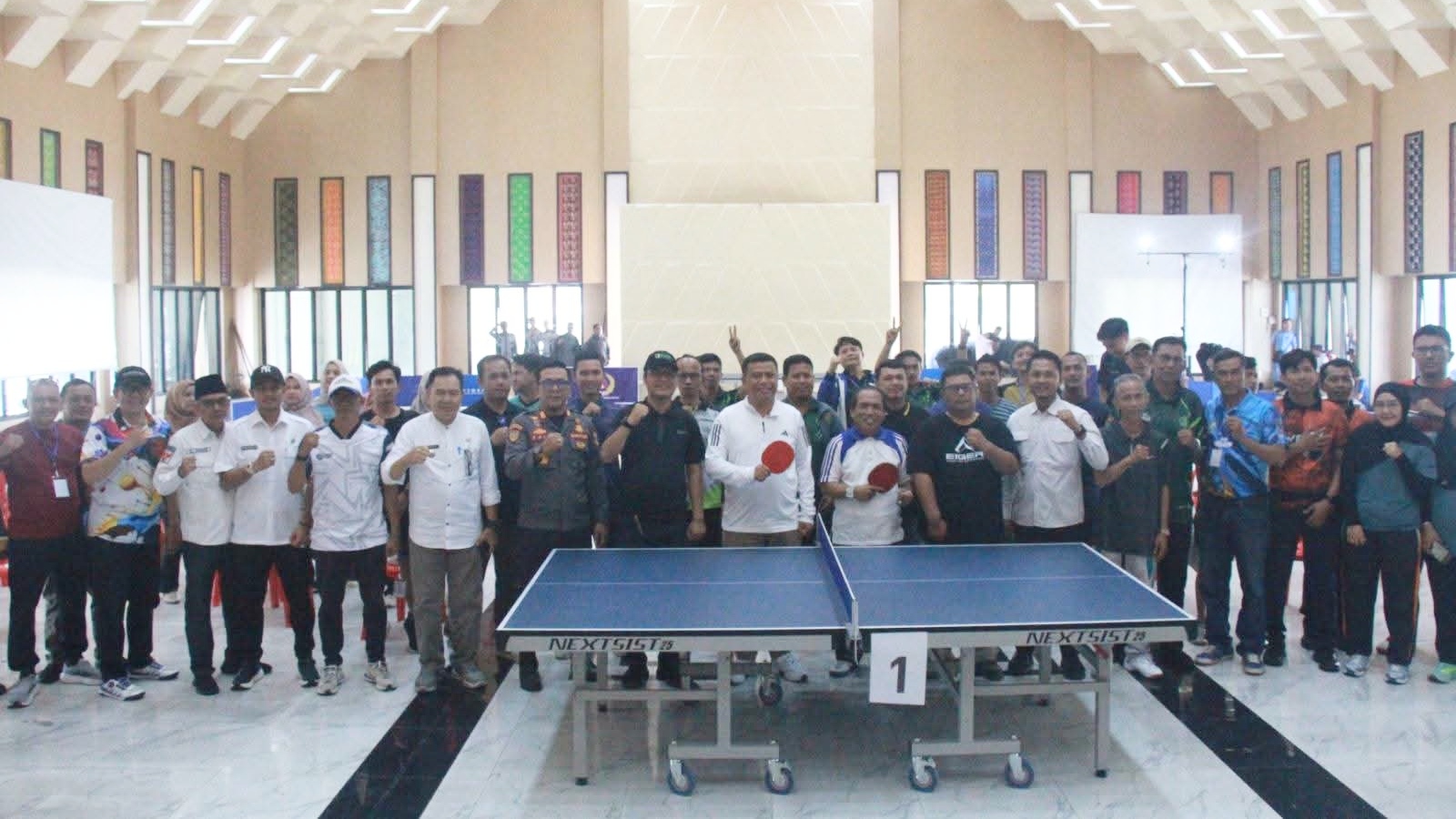 Wabup Katamso resmi buka turnamen tenis meja antarinstansi