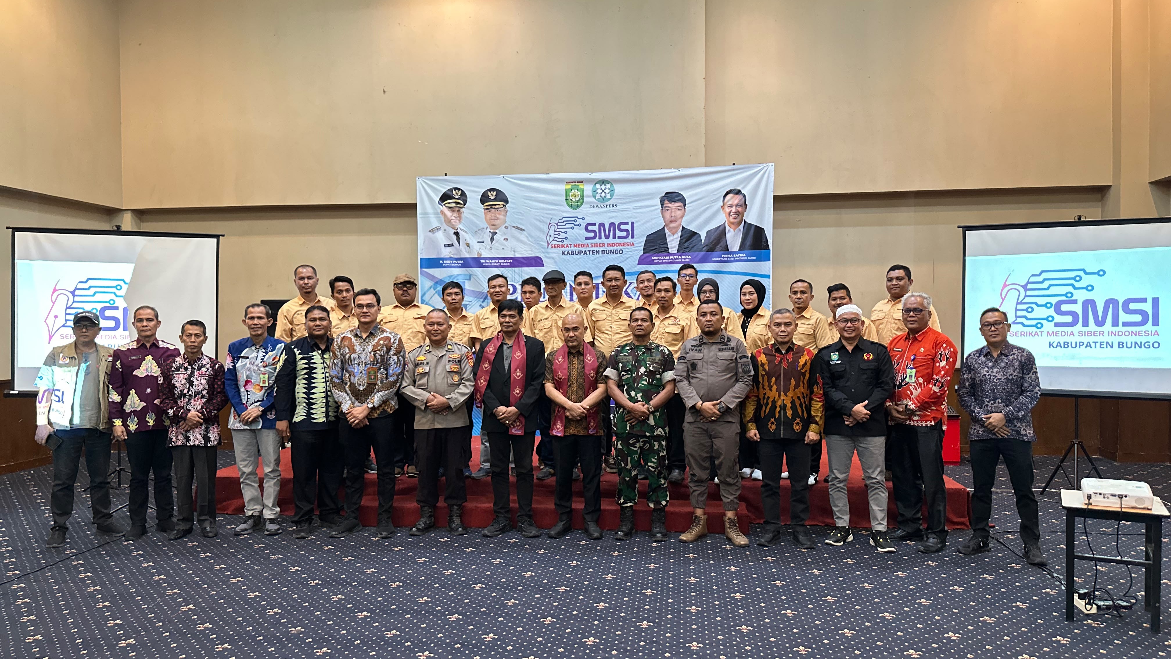Pelantikan pengurus SMSI Kabupaten Bungo 2026-2029