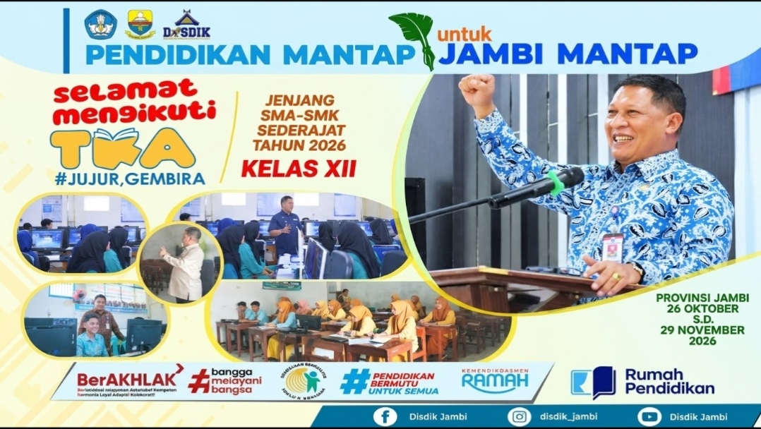 Disdik Jambi pastikan 54 ribu pelajar siap ikuti TKA 2026