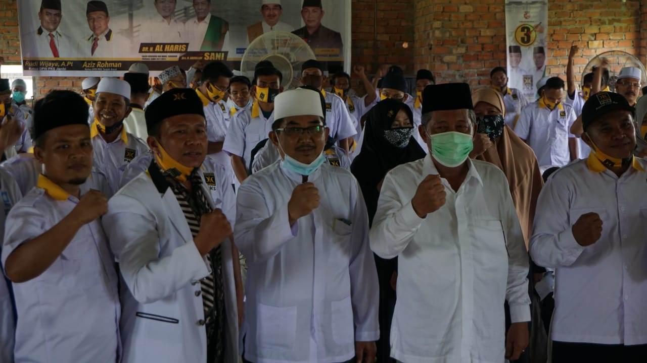 Abdullah Sani dan UAS saat hadiri konsolidasi pemenangan Pemilu PKS Tanjab Barat