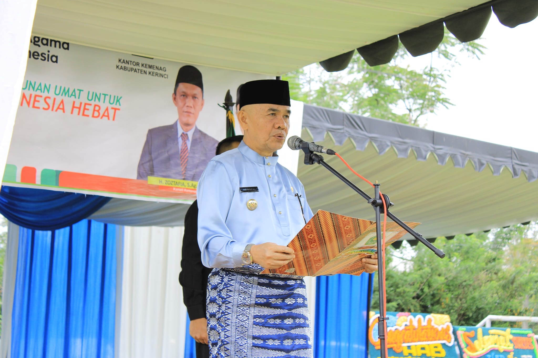 Bupati Adirozal hadiri peringatan Hari Amal Bakti ke-77