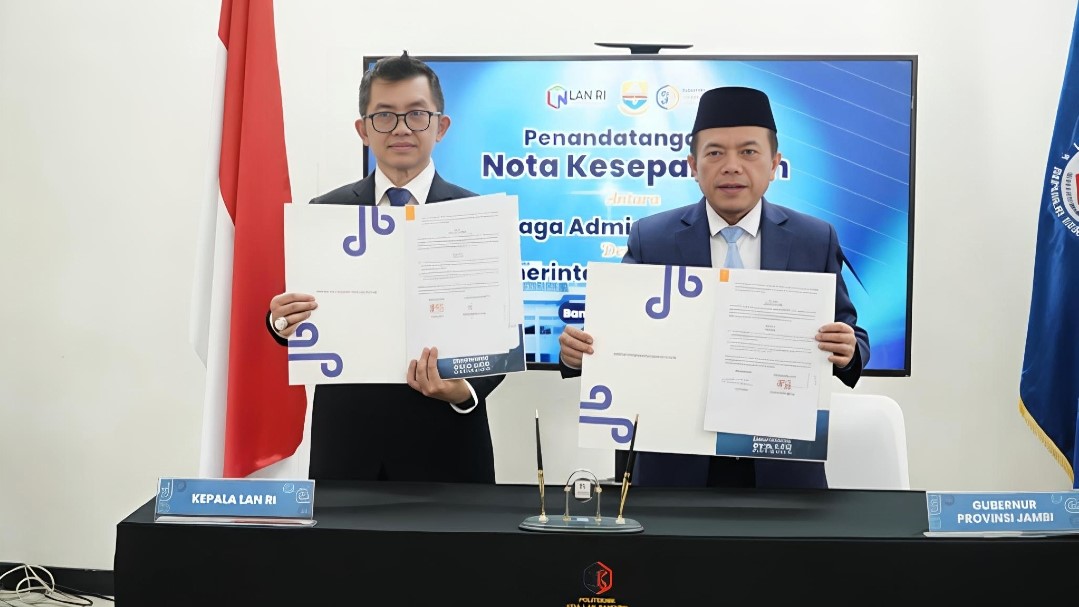 t penandatanganan Nota Kesepahaman (MoU) Pemprov Jambi dan LAN RI