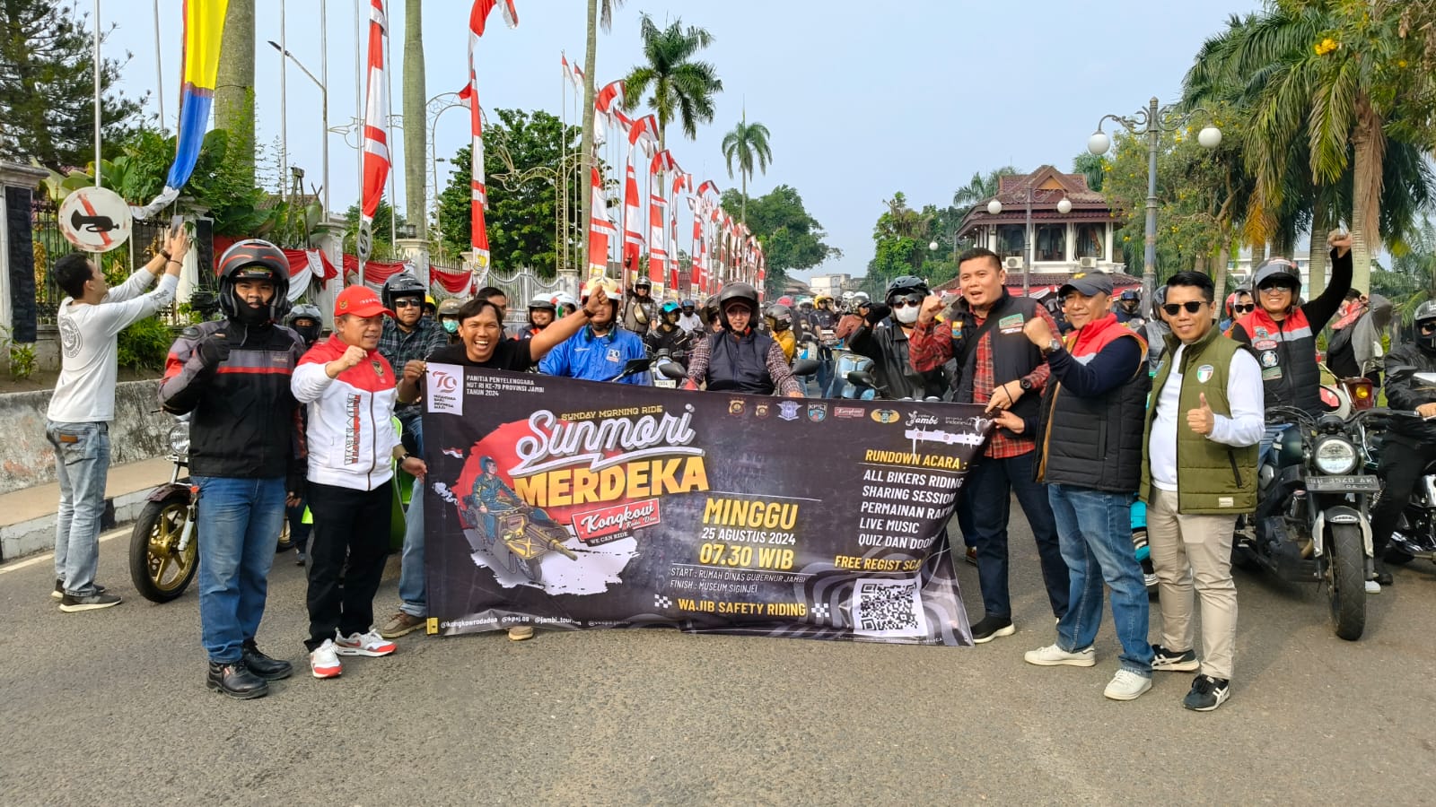 Al Haris lepas ribuan raider peserta sunmori, Minggu (25/8)