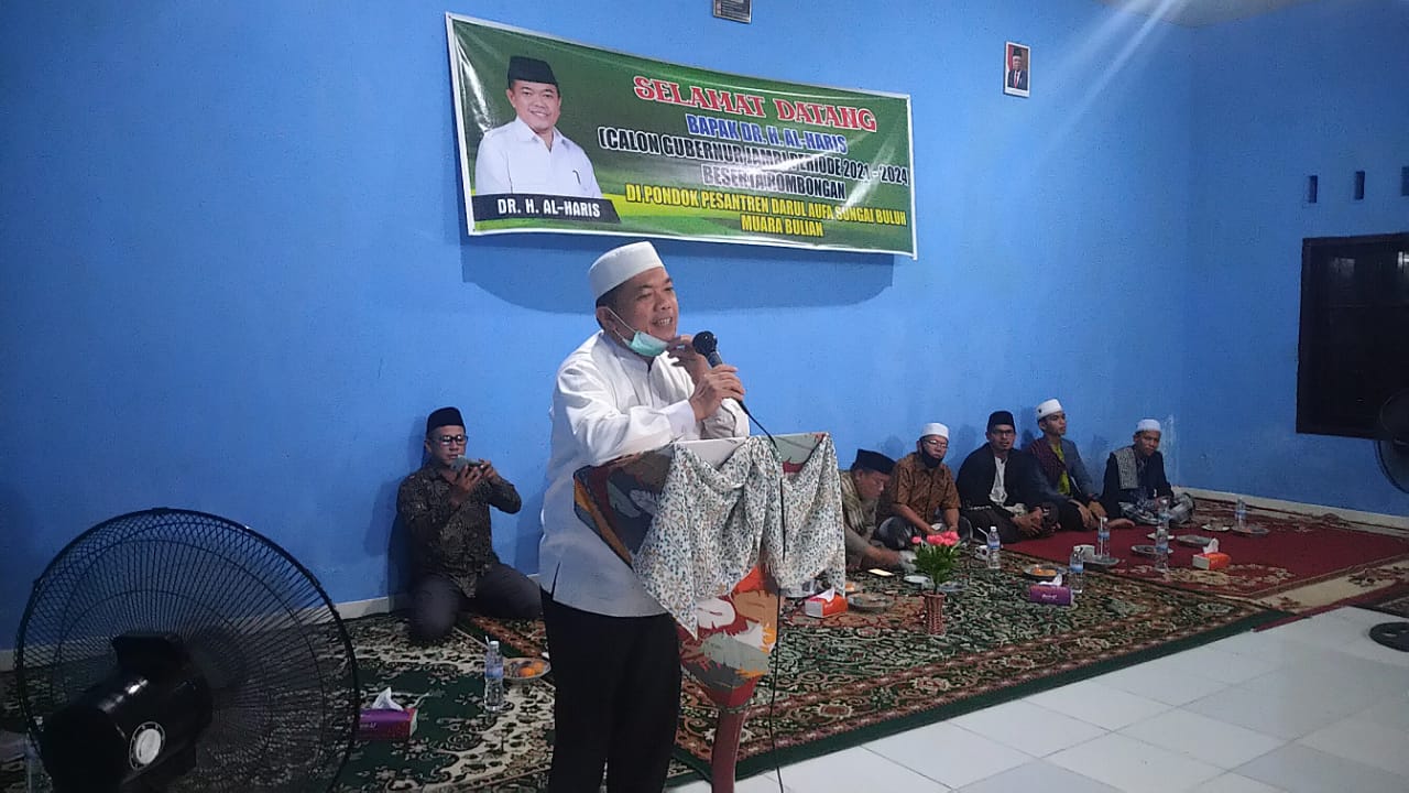 Al Haris saat silaturahmi di Ponpes Darul Aufa
