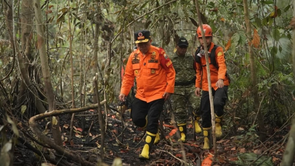 Al Haris meninjau langsung lokasi Karhutla di TNBS dan Tahura