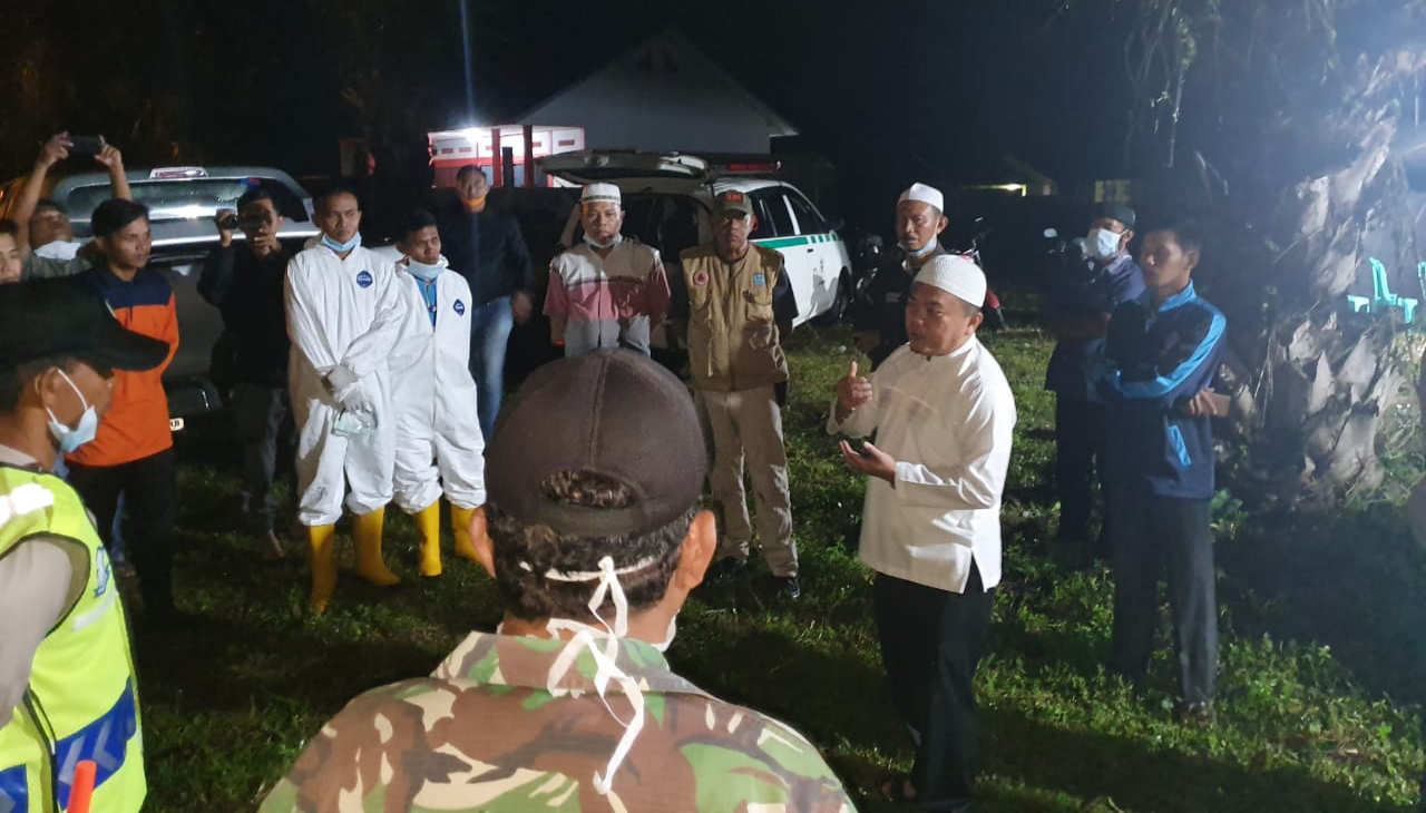 Al Haris saat tinjau Posko Perbatasan Merangin-Sarolangun