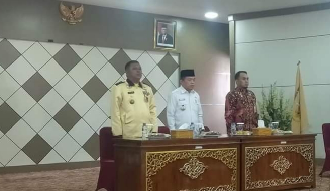 Bupati Merangin, Al Haris saat hadiri pemilihan ketua Apdesi Merangin