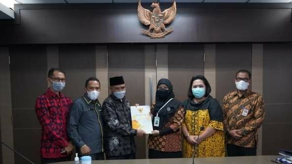 Pj Bupati Aspan saat saat mengunjungi Kemenkes RI