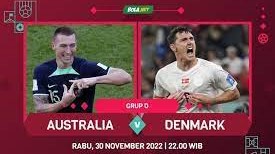 Australia vs Denmark Piala Dunia 2022 Qatar