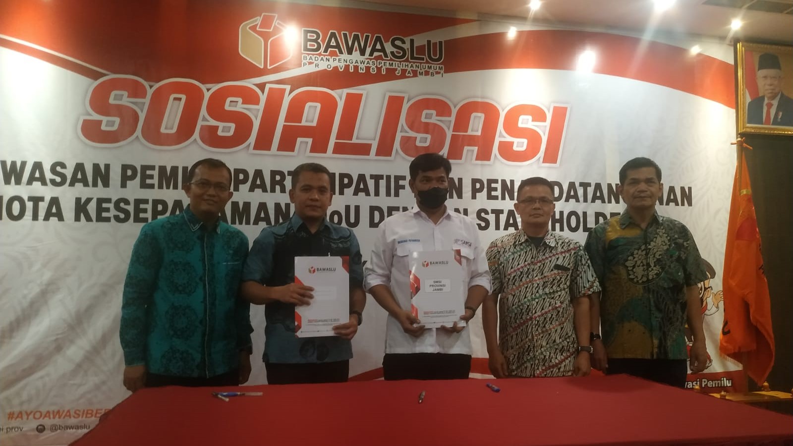 Bawaslu dan SMSI Provinsi Jambi jalin MoU pengawasan Pemilu 2024
