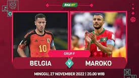 Belgia vs Maroko Piala Dunia 2022 Qatar