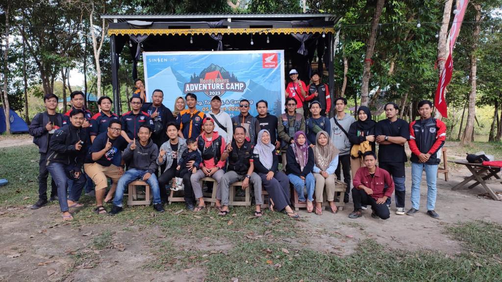 Advanture Camp Ikatan Motor Honda Jambi ramaikan kawasan wisata Danau Tangkas, Sabtu (4/3)