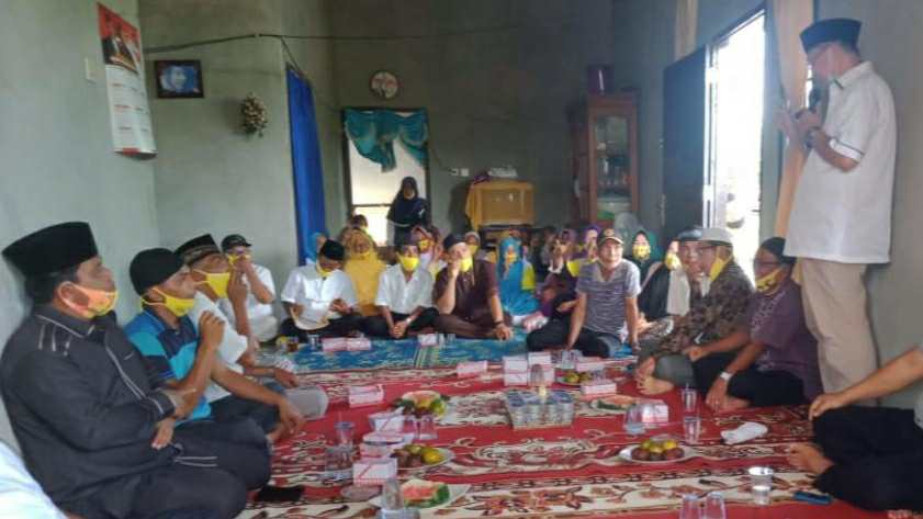 Cek Endra saat silaturahmi dengan warga Pelayang