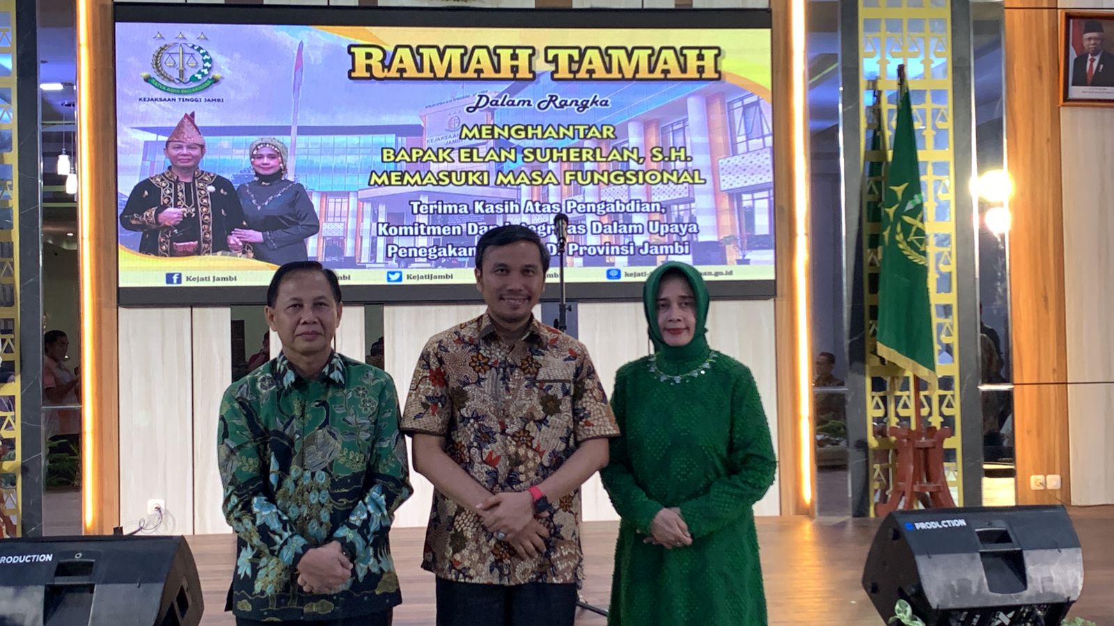 Edi Purwanto menghadiri ramah tamah menghantar Elan Suherlan memasuki masa fungsional, Jumat(15/12)