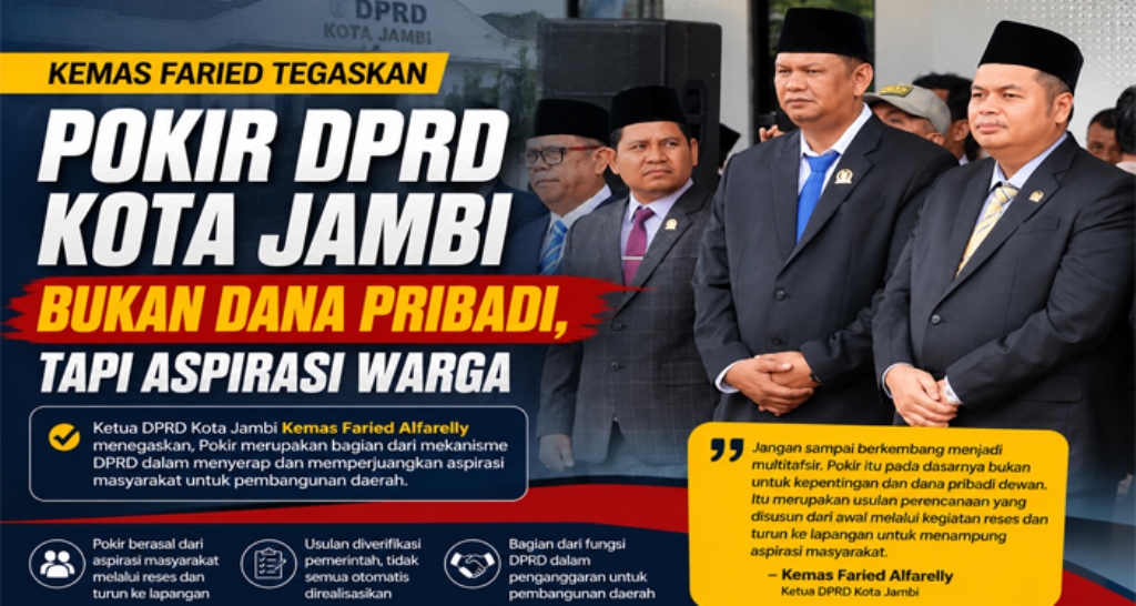 Kemas Faried Buka Suara Soal Pokir DPRD Kota Jambi
