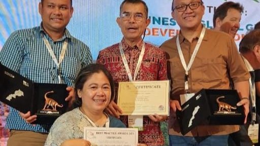 Geopark Merangin Jambi meraih peringkat pertama dunia untuk kategori Best Practice Award 2023
