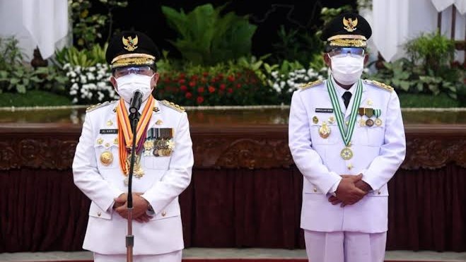 Gubernur Al Haris dan Wagub Abdullah Sani