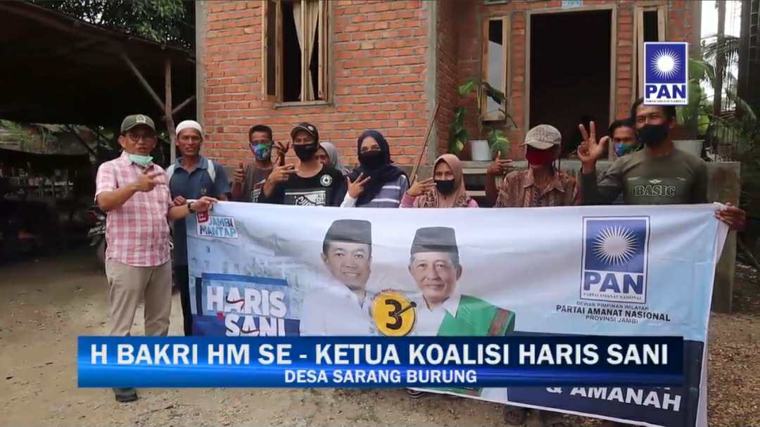 H. Bakri saat silaturahmi dengan masyarakat Desa Sarang Burung