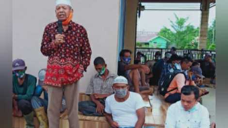 H Nawawi saat nyatakan dukungan ke Al Haris