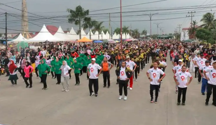 Hairan ikuti senam bersama Haornas ke-40 dan HUT TNI ke-78, Minggu (24/9)