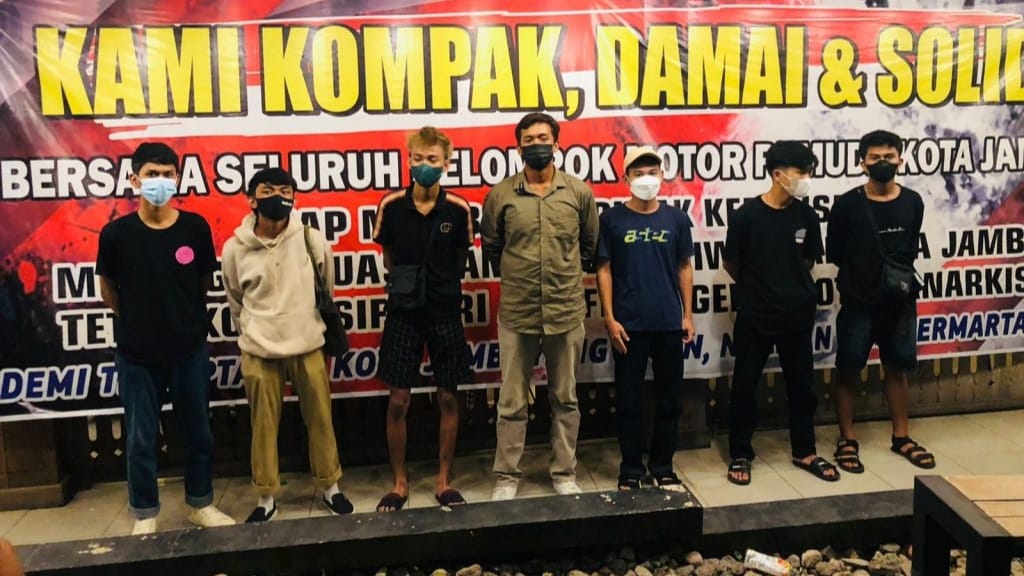 Penolakan geng motor oleh 7 kelompok di Kota Jambi