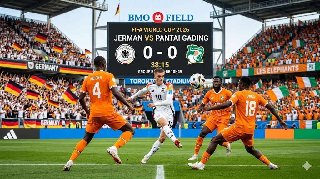 Ilustrasi Jerman vs Pantai Gading Piala Dunia 2026
