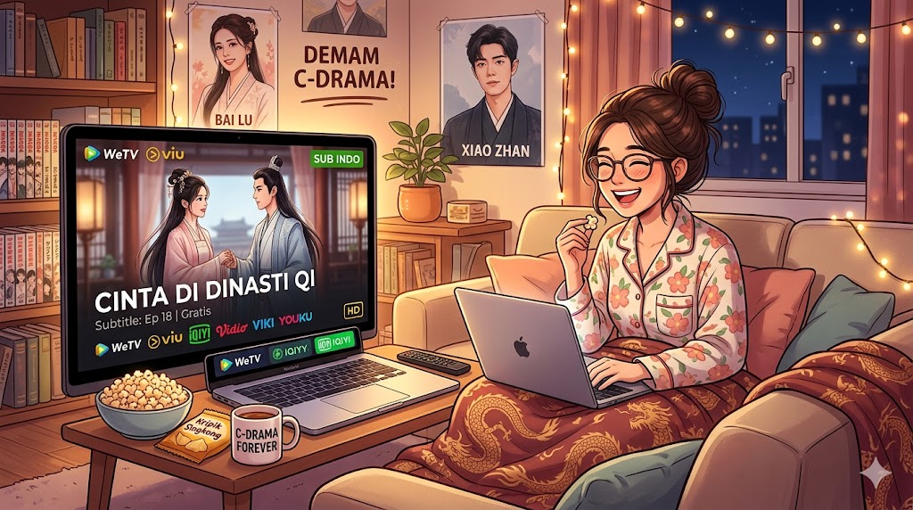 Ilustrasi nonton drama china