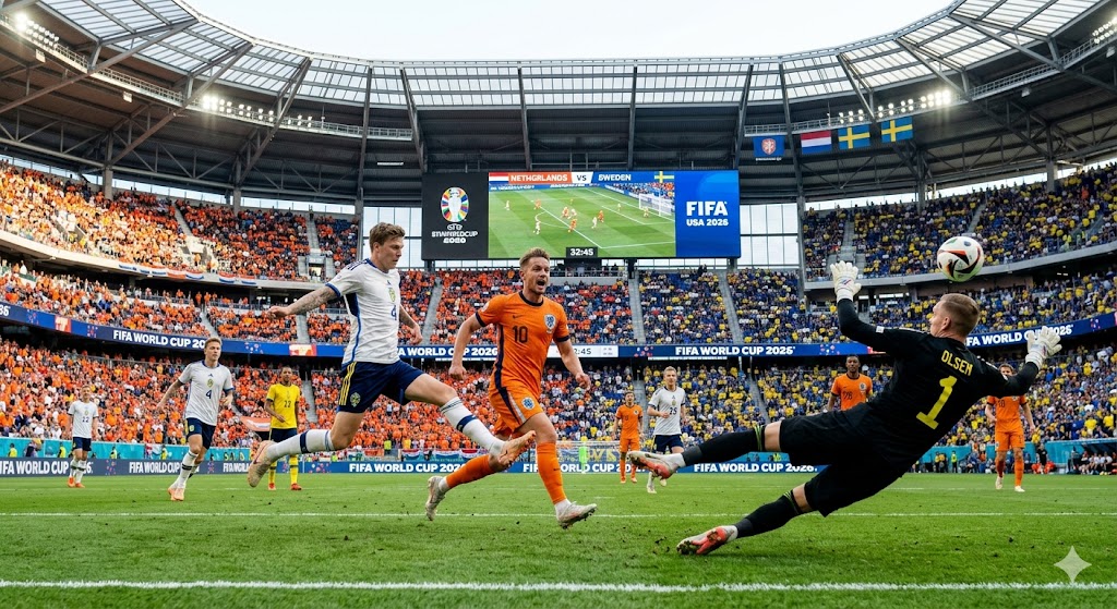 Ilustrasi Belanda vs Swedia Piala Dunia 2026