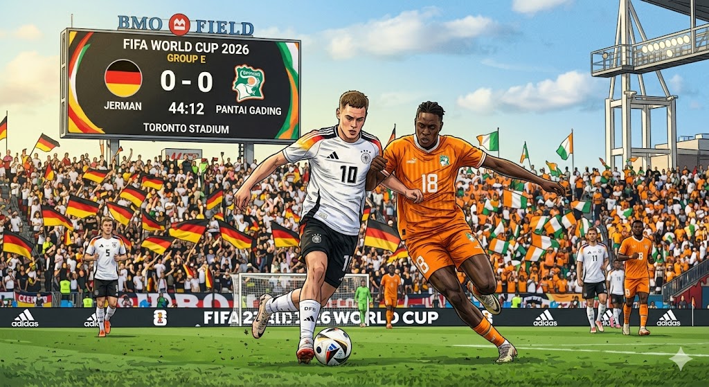 Ilustrasi Jerman vs Pantai Gading Piala Dunia 2026