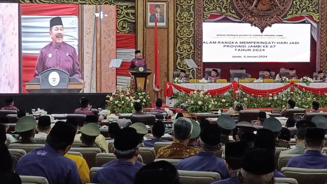 Jaksa Agung Burhanuddin saat hadiri HUT ke 67 Jambi, Sabtu (6/1)