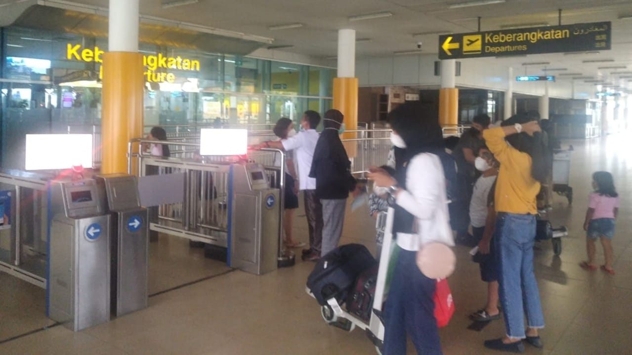 Suasana Bandara Sulthan Thaha Jambi jelang libur Natal 2021 dan tahun baru 2022